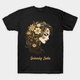 artistic swimming, synchronized swimming, golden dancers v7 T-Shirt